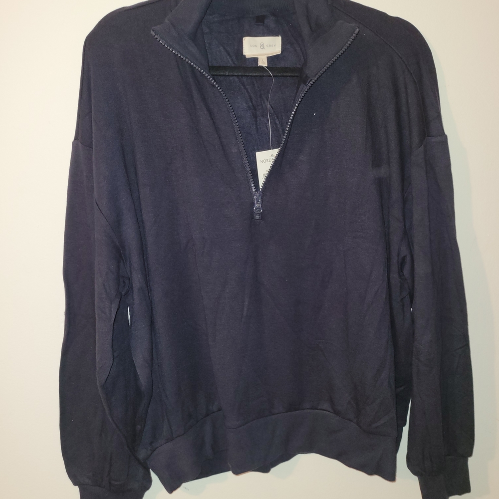 Nordstrom Deep Navy Zip-Up Jacket
